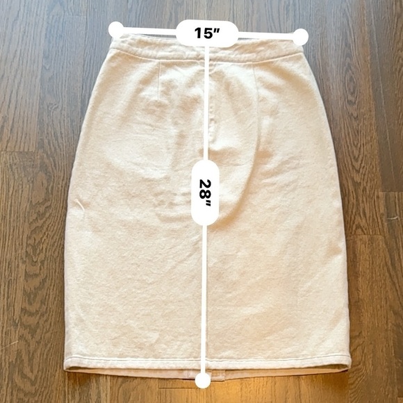 CHRISELLE LIM COLLECTION Marine Midi
Skirt In Bone Button-Front size Large L H - Picture 7 of 7